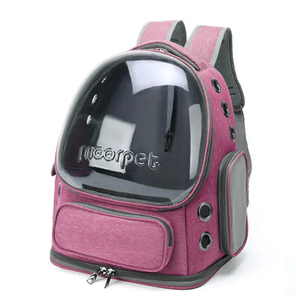 Space Capsule Pet Backpack Carrier - Breathable Mesh Backpack with Bubble Window, Portable Cat Dog Carrier for Travel, Hiking and Daily Use, Puppy Carrier