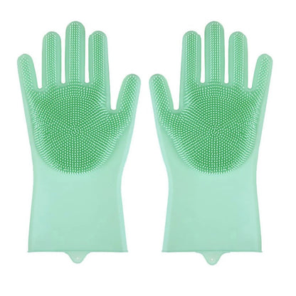Gants De Nettoyage De Toilettage Pour Animaux De Compagnie, Pour Chien Et Chat, Shampoing De Bain, Épurateur Magique, Nettoyeur De Vaisselle, Éponge, Gant D'Épilation En Silicone