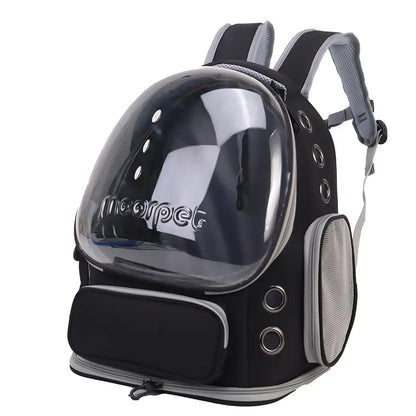 Space Capsule Pet Backpack Carrier - Breathable Mesh Backpack with Bubble Window, Portable Cat Dog Carrier for Travel, Hiking and Daily Use, Puppy Carrier