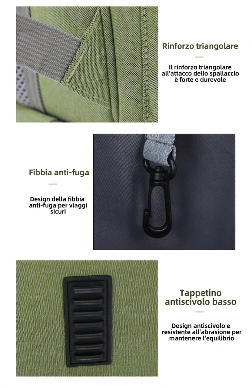 Zaino Trasportino per Animali Domestici a Capsula Spaziale – Traspirante in Rete con Oblò Trasparente, Portatile per Gatti e Cani Piccoli per Viaggi, Trekking e Uso Giornaliero