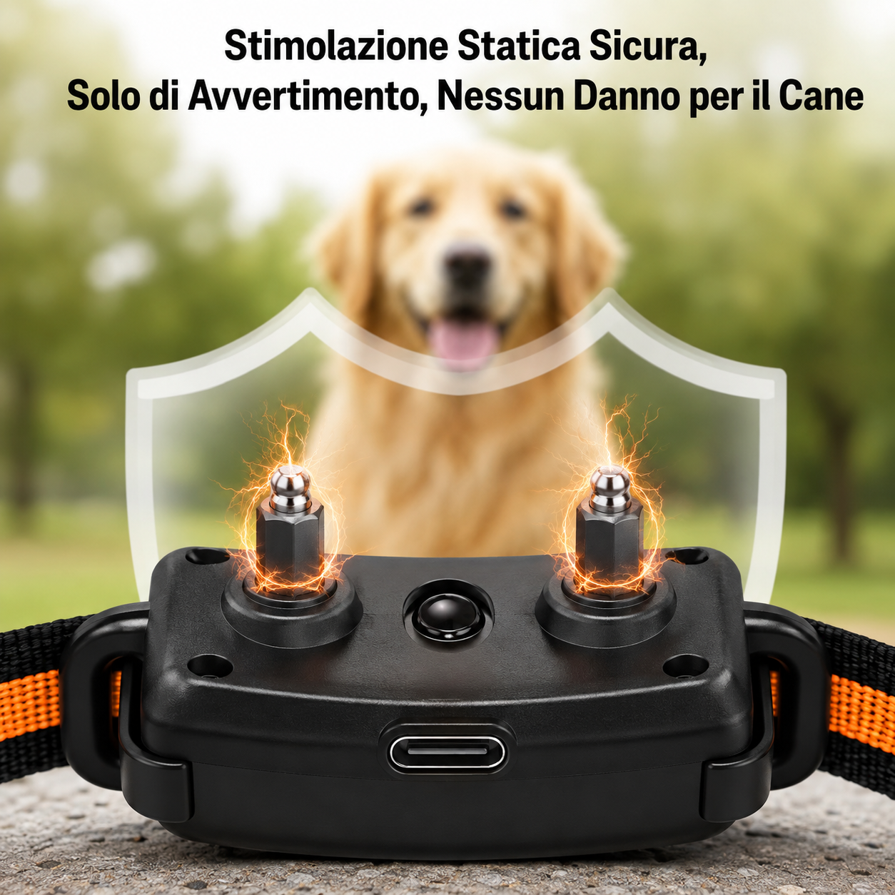 Collare GPS per tracciamento/ Recinzione GPS Wireless , Collare  IP67 con Avviso di Sicurezza a Vibrazione e Stimolazione Statica, , Senza Fili per Esterni
