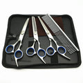 Safe Stainless Steel Pet Scissors for Dog Grooming Comfortable Rounded Tips Curved Dog Scissors Kit Tools Gift Comb