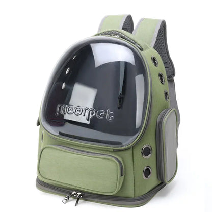 Space Capsule Pet Backpack Carrier - Breathable Mesh Backpack with Bubble Window, Portable Cat Dog Carrier for Travel, Hiking and Daily Use, Puppy Carrier
